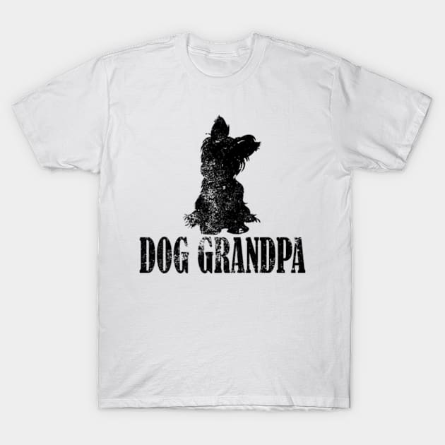 Yorkie Dog Grandpa T-Shirt by AstridLdenOs